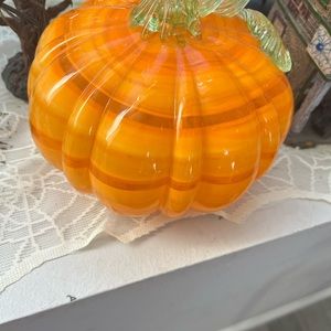 Beautiful Glass Blown Pumpkin